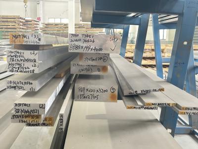 China Antikorrosive Aluminiumlegierte Bleche Luftfahrt Aluminiumbleche T7451 Temperatur zu verkaufen