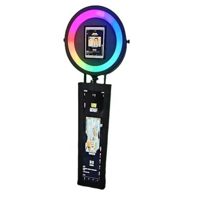 China (iPad 12.9 inch) 12.9inch Auto Selfie Stand Up Colorful Photo Booth Kiosk Ring Light Party Outdoor Business Advertising for sale