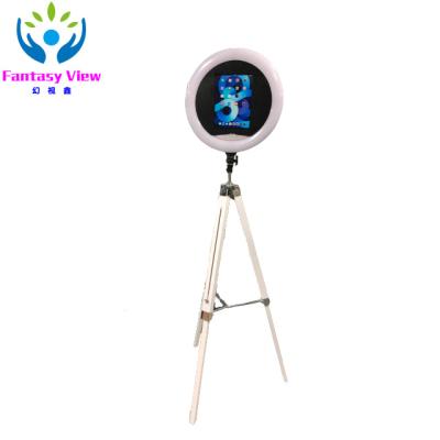 China Fashion Led Kiosk Diy Shell Public Photobooth 12.9inch (iPad 12.9 inch) Ring Light Social Station For Ipad Live Video Photobooth Interactive Photo for sale