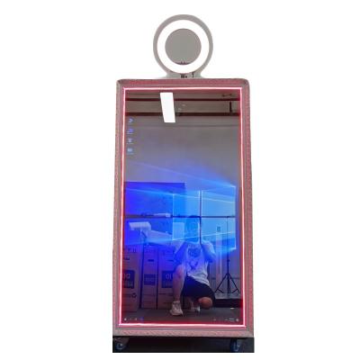 China Metal Case + Tempered Glass Panel Photo Booth Business Mirror Photo Booth Mirror Wedding Photo Booth Magic for sale