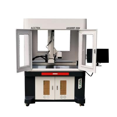 China Laser Marking Large Size AK609F Laser Marking Machine 20W 30w 50w 100w Fiber GALVO Engraving Stainless Carbon Steel Price for sale