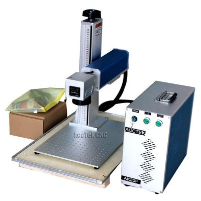 China Laser Marking Portable Type 20w 30w 50w Fiber Laser Marking Machine for sale