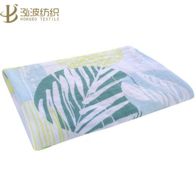 China PORTABLE 2 Layer Baby Muslin 100% Bamboo Wrap Baby Blanket Use for sale