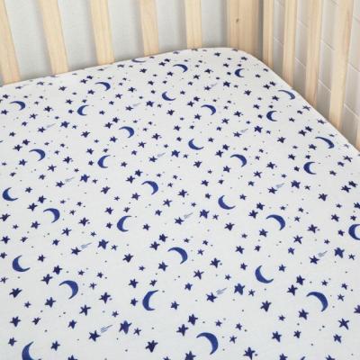 China Customized PORTABLE Baby Printing Design Newborn Infant Crib Sheet for sale