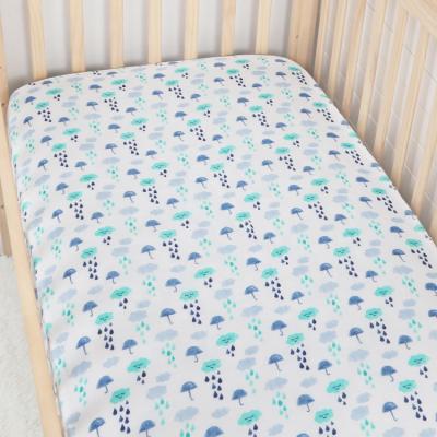 China Jacquard Bamboo With Spandex Jersey Fiber Baby Crib Sheet for sale