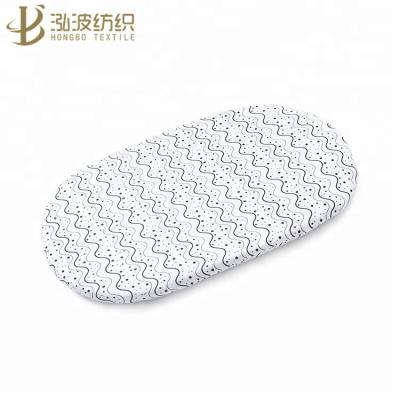 China HOME Crib Sheet Set Fitted Crib Sheets For Crib Oval Mattress Super Soft Single Top To Knit Cotton for sale