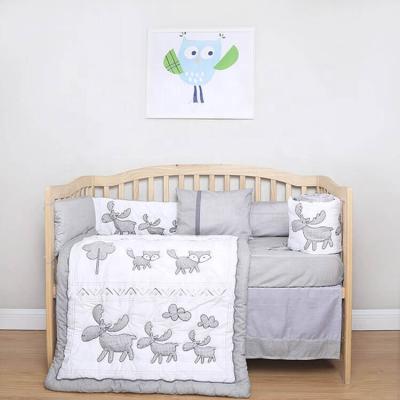 China Home Custom Make Cotton Knitted Baby Blanket Baby Bedding Set for sale