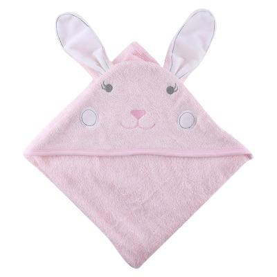 China Custom Baby Bath 100% Bamboo Towel QUICK DRY Color Pink Color Printing Hooded Bamboo Towel for sale