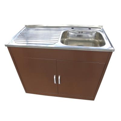 China Without Faucet Laundry Tub Pedestal Sink Storage Cabinet Stainless Steel Kitchen Under Sink With Storage Cabinet Organizer Furniture Metal for sale