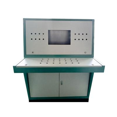 China Three-section Industrial Console Electronic Equipment Control Cabinet Control Room Console Electric Hardware for sale