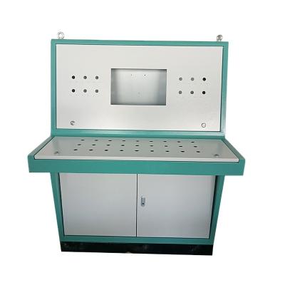 China Electronic Equipment Electric Inclined Plane Operation Table Cabinet Control Room Console Electrical Equipment for sale