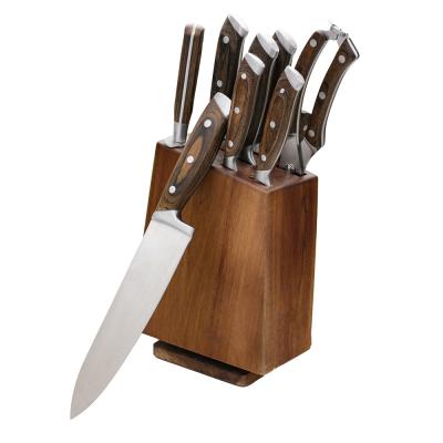 China 2021 new viable kitchen knives 15pc knife set with carousel base can be customized wholesale for sale