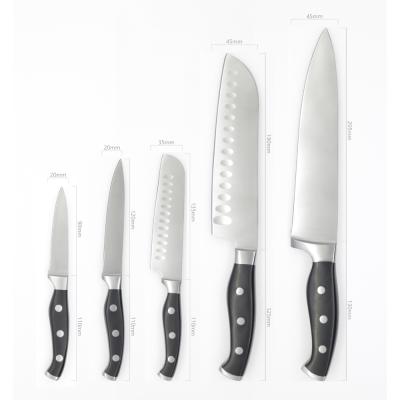 China Viable Wholesale Premium Quality 7-Pieces ABS Handle Stainless Steel Kitchen Knives Set With Acrylic Holder, OEM/ODM Available for sale