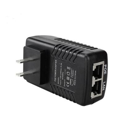 China PSU injector 12v 2a 24v 1a poe over ethernet adapter 24w poe adapter switch power supply JY-E24W1220 for sale