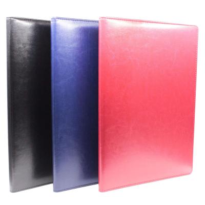 China Custom Red Leather Office School Stationery A4 Diploma Cover Certificate Document Holder for Graduation Gifts for sale