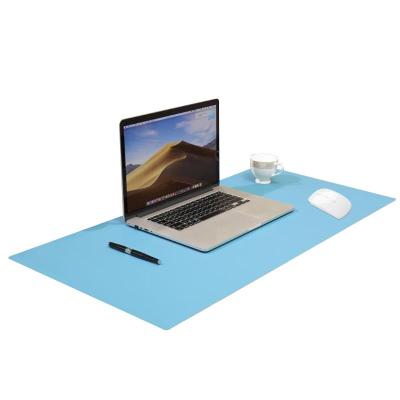 China Custom Environmental Friendly Soft Silicone Office Health Gaming Leather Mouse Pad Protection Large for sale