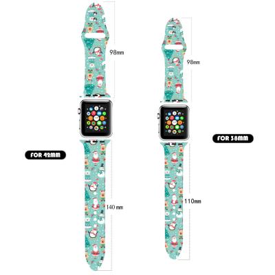 China 2021 New Rubber For Apple Watch Band 38mm/40mm/42mm/44mm Buckle Watch Strap for sale