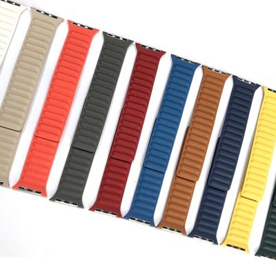 China The leather for iwatch strap and microfiber watch strap genuine leather watch strap leather bands are difference for sale