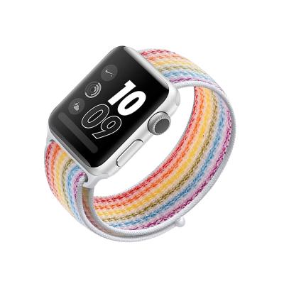 China Nylon Buckle Multi Color Customization Official Strap For Watch Most Fashionable Buckle Apple Watches Nylon Bands Strap for sale