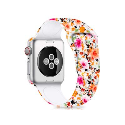 China For Apple Watch Band Replacement Design Latest Dual Colors Clear Silicone Strap Band Protector Watch Case for sale