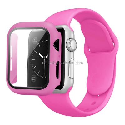 China In1 Case and 2 Fashion Silicon Watchbands Band for Apple Watch Series 5/4/3/2/1 Smart Watch Rubber Band 40mm for sale