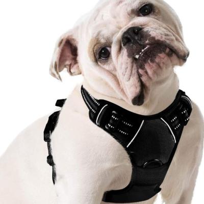 China Hot Sale Padded Luxury Outdoor Exercising Reflective Easy Walk Vest Adjustable No Soft Pull Dog Harness for sale