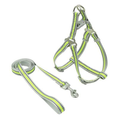 China Wholesale Classic Durable Reflective Webbing Pet Leash Set Dog Harness Pet Accessories Harness for sale