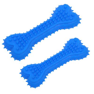 China Sustainable Hot Sale Durable Natural Rubber Dog Chewing Bone Toys New Arrivals Pet Toy for sale