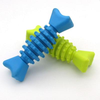 China Hot Selling Good Quality Sustainable Bone Train Eco Friendly Tpr Pet Chew Toys For Dogs And Cats for sale