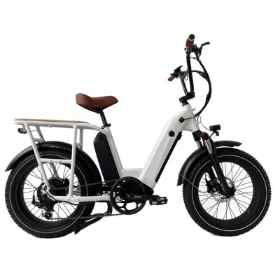 China 48V 25A Disc Brake Lockable Smart Controller Oil Pressure Fork Aluminum Alloy Suspension Fat Tire White Electric Bike for sale