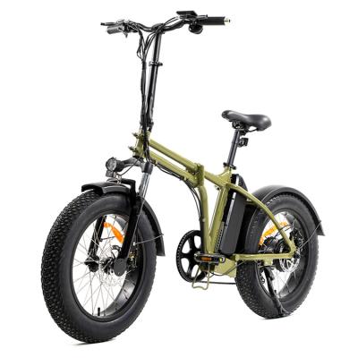 China Aluminum Alloy Suspension Front Fork 45km Wide Chain Tires Folding Electric Mountain Bike for sale