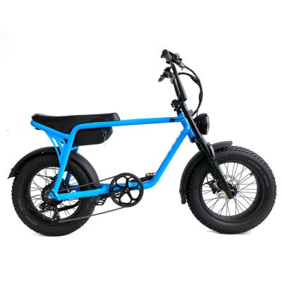 China Aluminum Alloy Vintage Design 7 Speed ​​20 Inch Tire E Bikes 48V 13Ah Wide Battery 40 Miles Electric Bike for sale