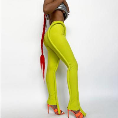 China New Arrival Fluorescent Anti-pilling High-waisted Sexy Women Pants, Hip-lifting, Tight Sports Slacks For Women Pants for sale