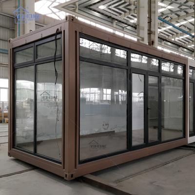 China Modern Industrial Steel Cheap Prefab House Glass Container Home China Prefab House for sale