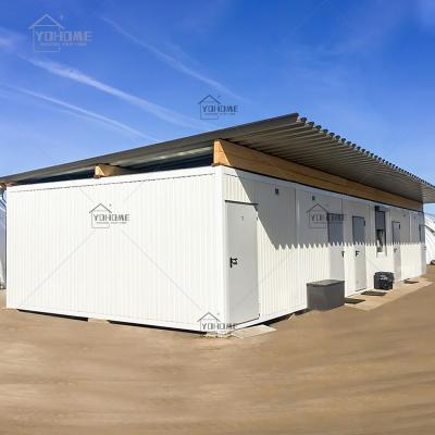 China Modern Prefab Camp House Flat Pack Container House Low Cost Manufacturer Guangdong Top Ready Prefab Homes for sale