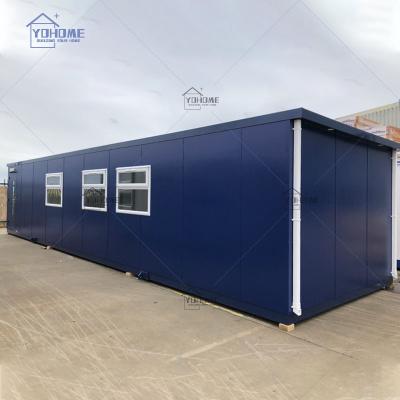 China Modern High End Blue Dubai Container House Flat Pack Container Prefab Houses 40ft Office Prefab Container for sale