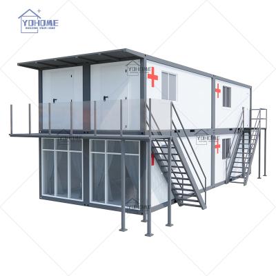 China Modern European Standard Flat Pack Container House For Dormitory Office Hospital ENV House Prefab Assembled Prefab House for sale