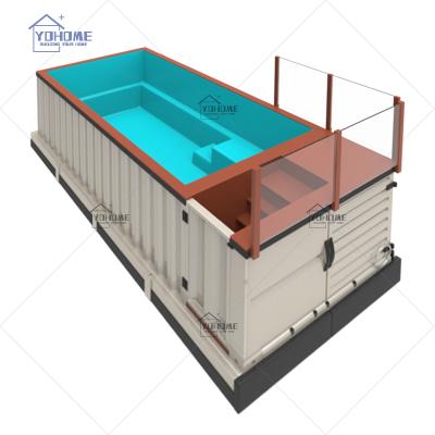 China Modern European Standard 20ft Swimming Pool Container Swimming Pool Container Small Indoor Swimming Pool for sale