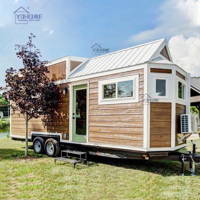 China Modern cheap tiny house trailer mobile tiny home trailer on wheeels ready made prefab houses on wheels tiny houses prefab cabin for sale