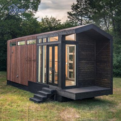 China Canada modern design custom portable tiny house with prefab wooden mobile home bathroom mobile home tiny house cabins for sale