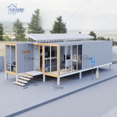 China Modern Prefab House 3bed Luxury Prefab House 53ft Container House Australia Prefab Container House for sale