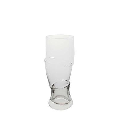 China Wholesale STOCKED Plisner Beer Glass With Creative Shape Beer Glass Mug for sale