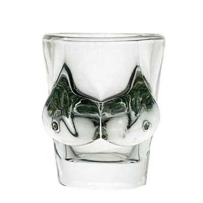 China New Arrival Modern Custom Shot Glass ABT Bikini Hand Painted Shot Glass for sale