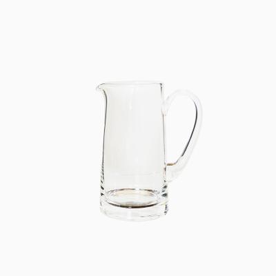 China Viable Wholesale Custom Printed Clear Glass Beer Pitcher Glass Decanter for sale