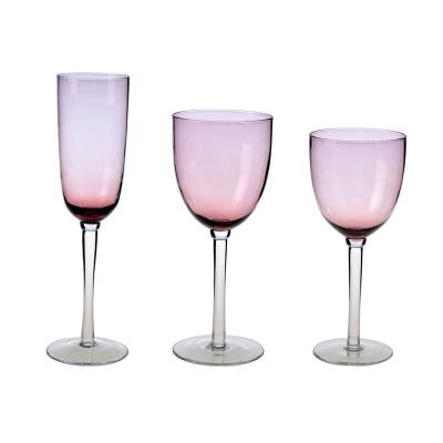 China Wine Colored Wine Glass To Accept Custom Made For Party for sale