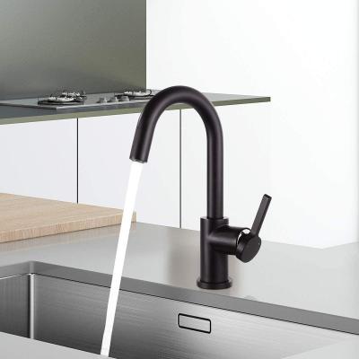 China Thermostatic Faucets 360 Rotation Single Handle Temperature Adjust Kitchen Bar Faucet for sale