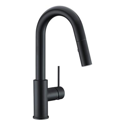 China Thermostatic Brass Copper Single Handle Sink Bar Faucets Hot Cold Water 360 Degree Swivel Pull Out Kitchen Faucet for sale