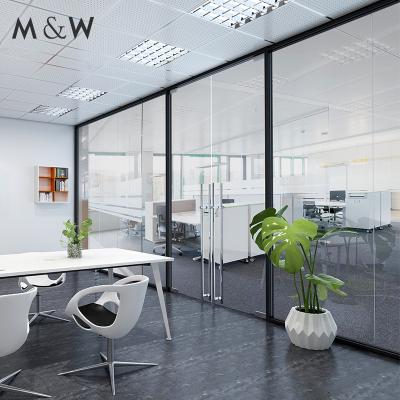 China Good Quality Easy Installation Soundproof Partition Glass Wall Panel Office Compartment Office Partition Soundproof Partition for sale