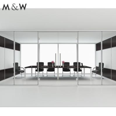 China Easy Modern Glass Wall Glass Wall Office Room Wall Style Installation Aluminum Office Partition for sale