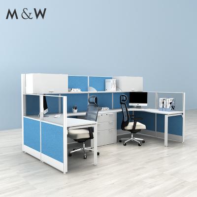 China Easy Installation Product Face Double Seat Desk Manufacturer Contemporary Office Furniture Design Partition Office Compartment for sale